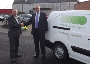 (l-r) Michael Keane, JWS Churngold general manager with Mark Burrows-Smith, Viridor operations director
